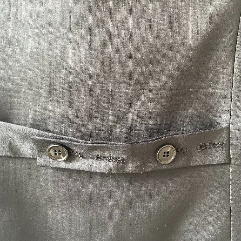 COS Black Cropped Single-Breasted Waistcoat - Picture 3 of 7